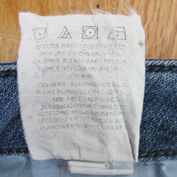 RIDERS BY LEE WOMEN'S SZ 8 M JEANS MED BLUE SLUB STRETCH DENIM MID RISE STR8 LEG - Picture 11 of 11